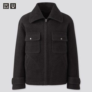 MEN U WOOL-BLEND FLEECE JACKET